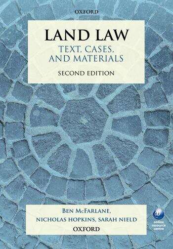 Book cover of Land Law: Text, Cases, and Materials (PDF) (2)