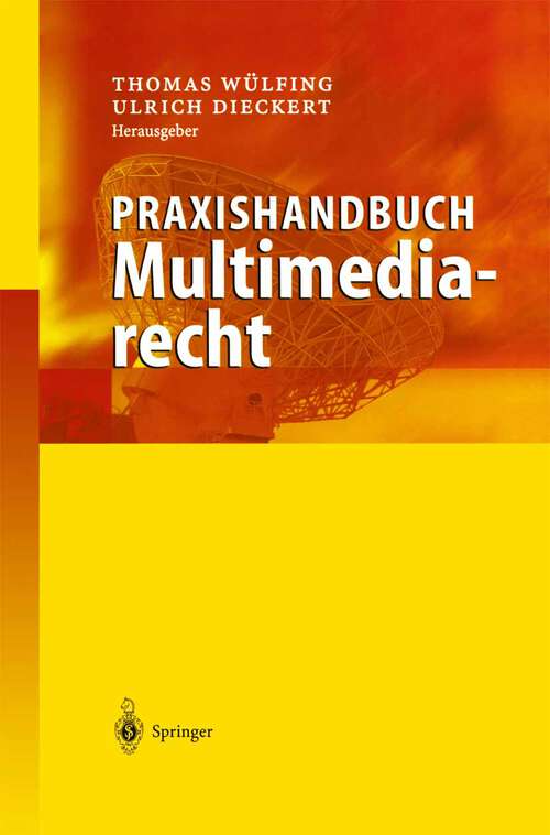 Book cover of Praxishandbuch Multimediarecht (2002)