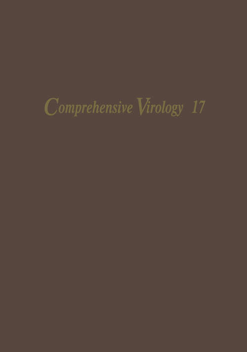 Book cover of Comprehensive Virology: 17 Methods Used in the Study of Viruses (1981)