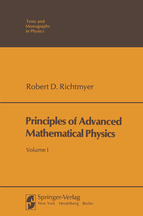 Book cover of Principles of Advanced Mathematical Physics (1978) (Theoretical and Mathematical Physics)