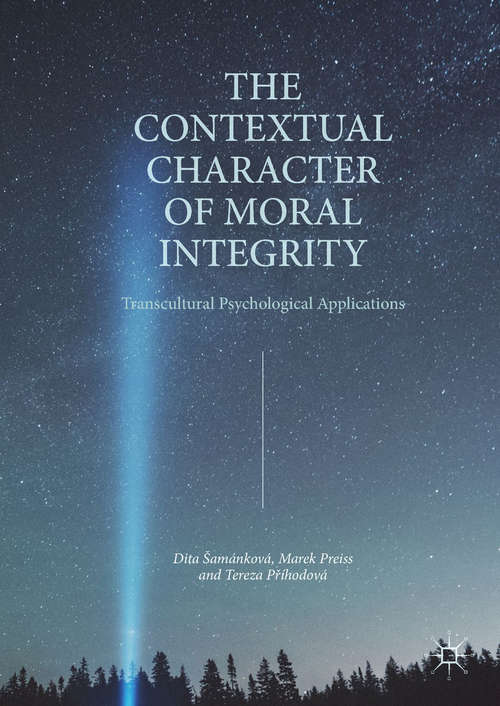 Book cover of The Contextual Character of Moral Integrity (PDF)