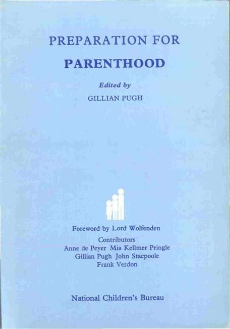 Book cover of Preparation for Parenthood: Some current initiatives and thinking (PDF)