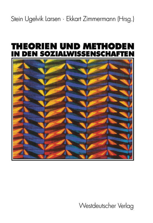 Book cover of Theorien und Methoden in den Sozialwissenschaften (2003)