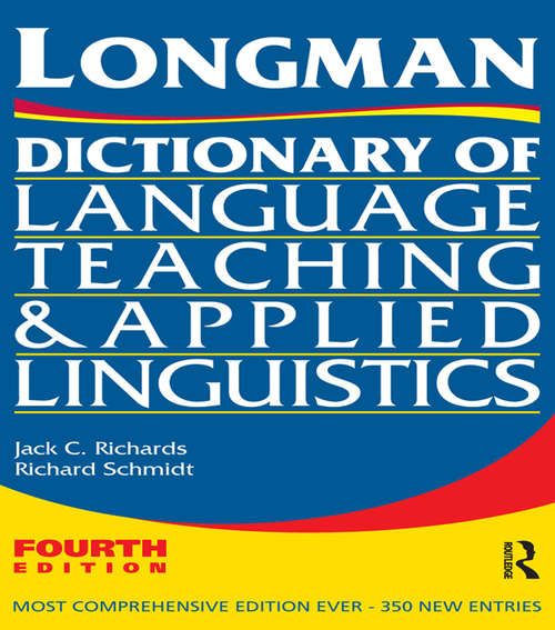 Book cover of Longman Dictionary of Language Teaching and Applied Linguistics