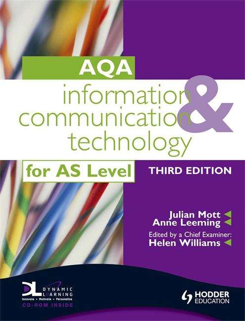 Book cover of Information and Communication Technology for AQA AS level (PDF)