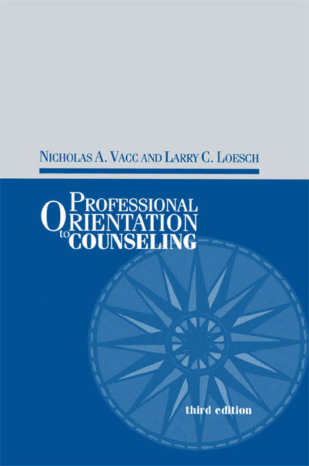 Book cover of Professional Orientation to Counseling