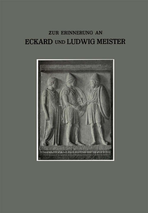 Book cover of Zur Erinnerung an unsere Brüder Eckard und Ludwig (1915)