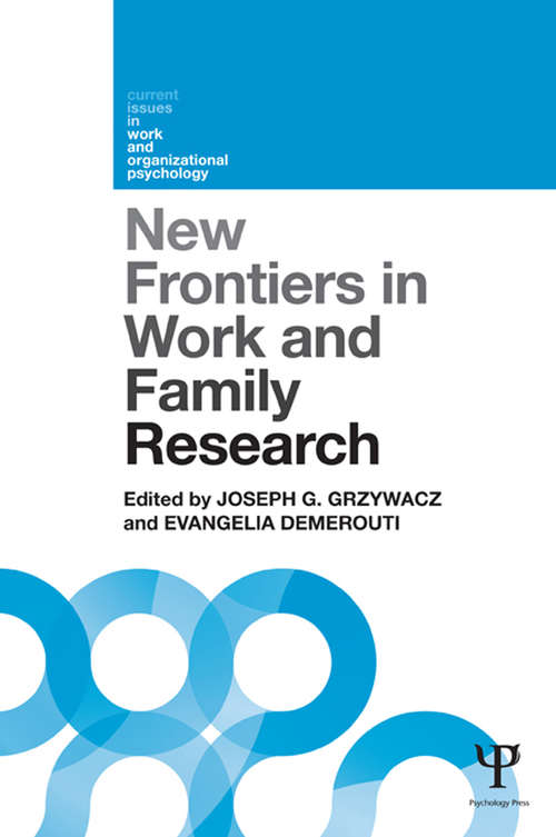 Book cover of New Frontiers in Work and Family Research