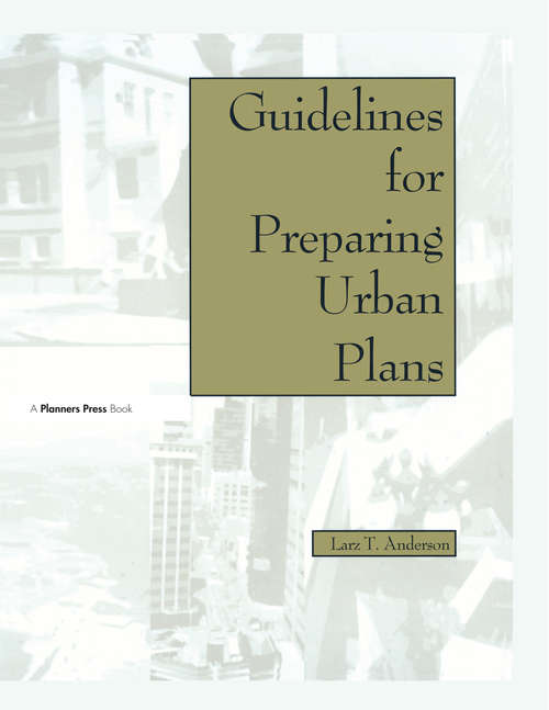 Book cover of Guidelines for Preparing Urban Plans