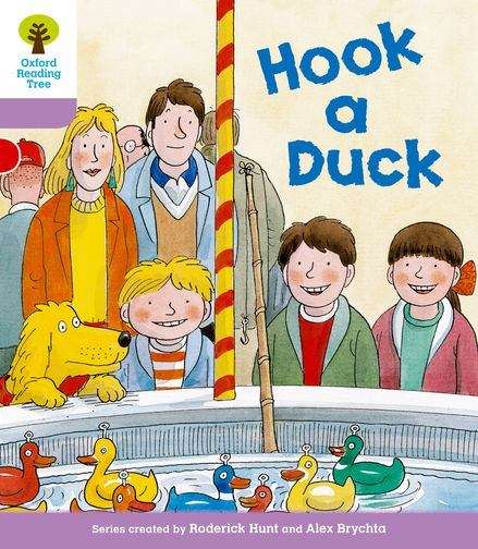 Book cover of Oxford Reading Tree, Stage 1+, More First Sentences B: Hook a Duck (2011 edition) (PDF)