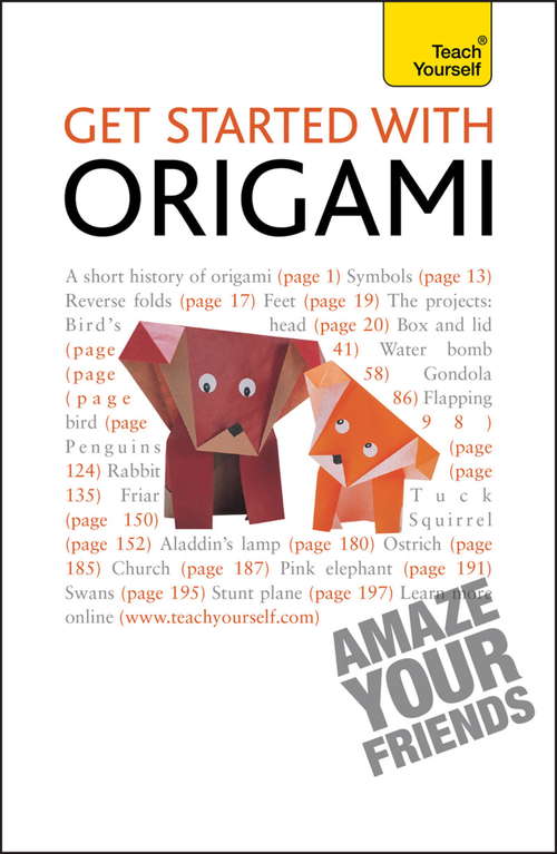 Book cover of Get Started with Origami (Teach Yourself)