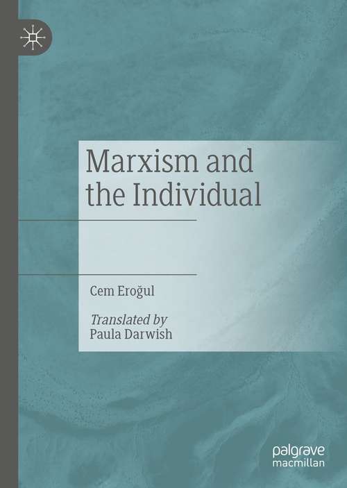 Book cover of Marxism and the Individual (1st ed. 2022)