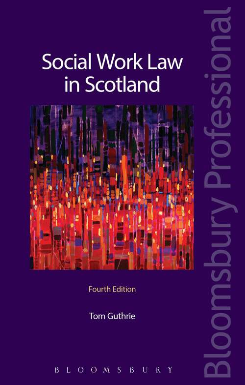 Book cover of Social Work Law in Scotland