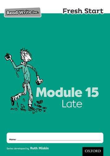 Book cover of Read Write Inc. Fresh Start: Module 15 Late (PDF)