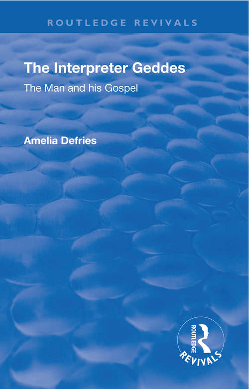 Book cover of Revival: The Man and His Gospel (Routledge Revivals)