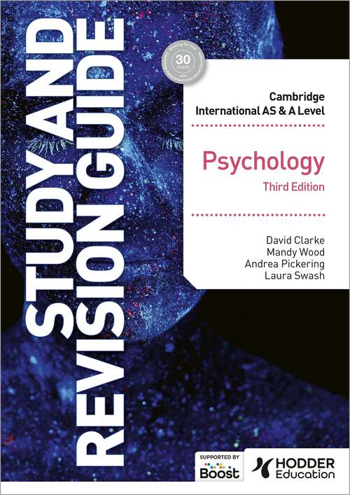 Book cover of Cambridge International AS/A Level Psychology Study and Revision Guide Third Edition