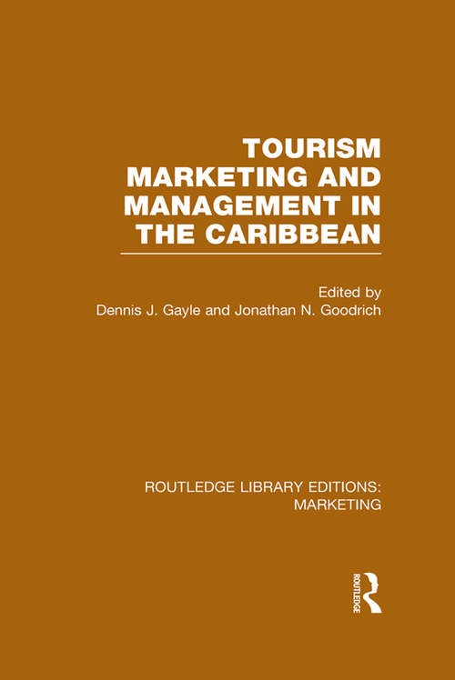 Book cover of Tourism Marketing and Management in the Caribbean (Routledge Library Editions: Marketing)
