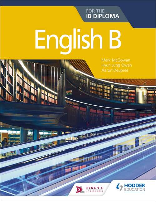 Book cover of English B for the IB Diploma