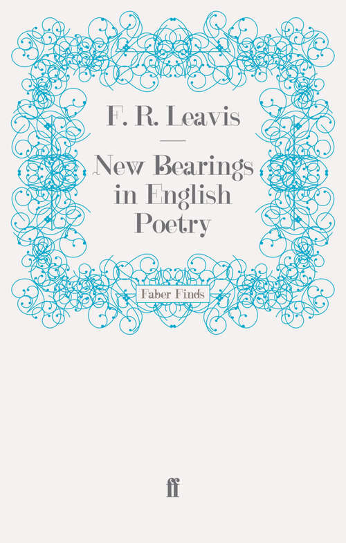 Book cover of New Bearings in English Poetry (Main)