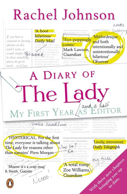 Book cover of A Diary of The Lady: My First Year As Editor