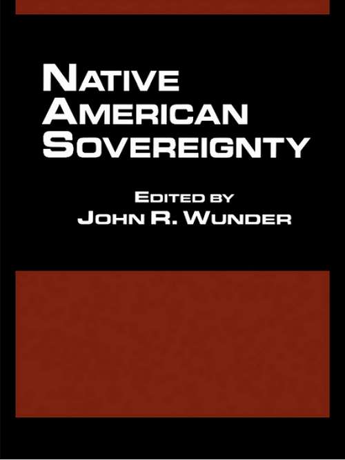 Book cover of Native American Sovereignty