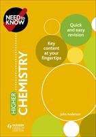 Book cover of Need to Know: Higher Chemistry