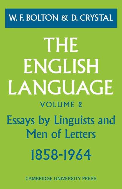Book cover of The English Language: Volume 2 (PDF)