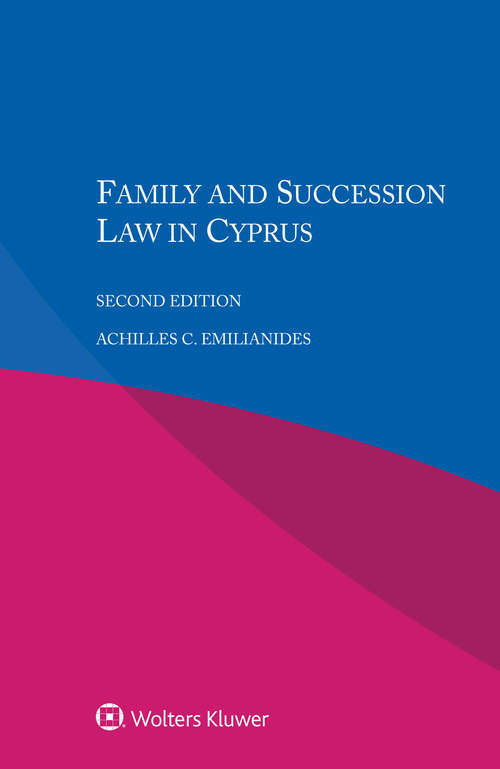 Book cover of Family and Succession Law in Cyprus (2)