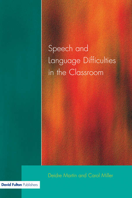 Book cover of Speech and Language Difficulties in the Classroom (2)