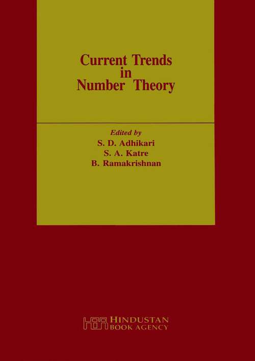 Book cover of Current Trends in Number Theory