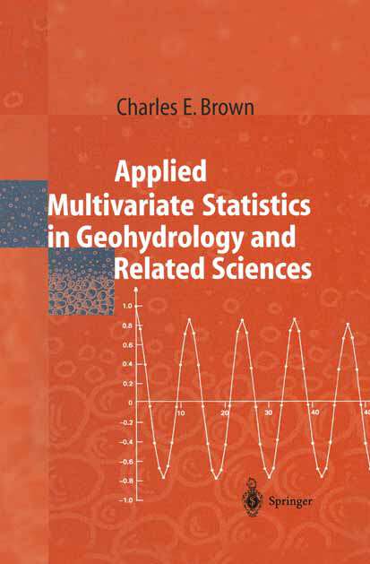Book cover of Applied Multivariate Statistics in Geohydrology and Related Sciences (1998)