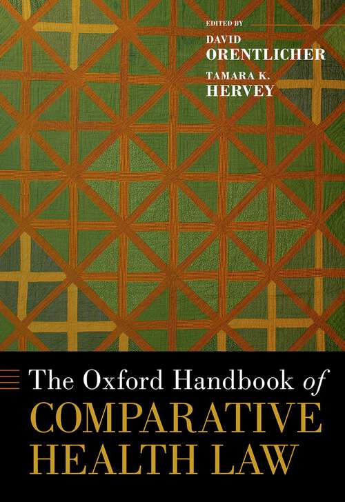 Book cover of The Oxford Handbook of Comparative Health Law (Oxford Handbooks)