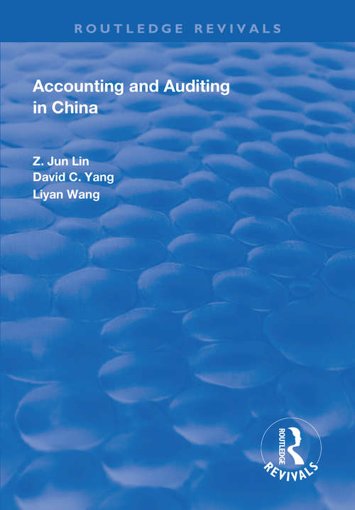 Book cover of Accounting and Auditing in China (Routledge Revivals)