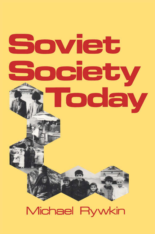 Book cover of Soviet Society Today