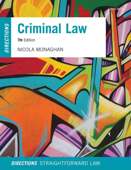 Book cover of Criminal Law Directions (5) (Directions)