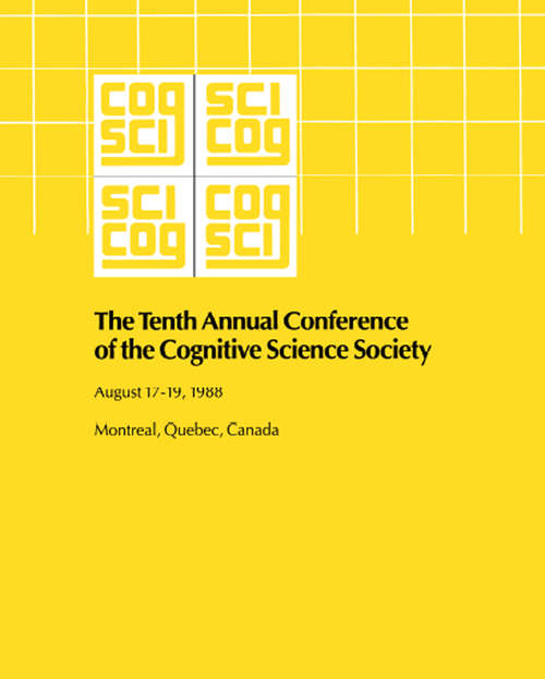 Book cover of 10th Annual Conference Cognitive Science Society Pod