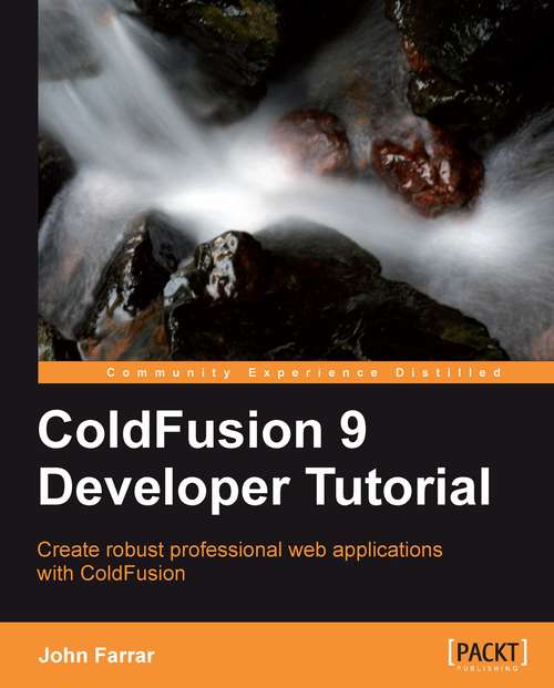 Book cover of ColdFusion 9 Developer Tutorial