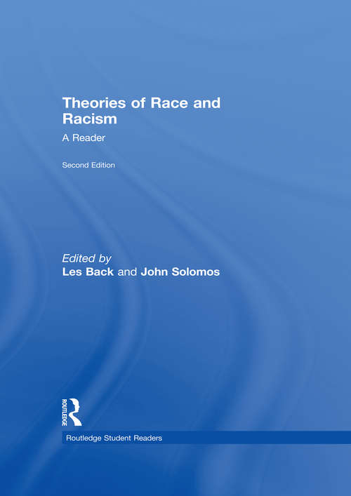 Book cover of Theories of Race and Racism: A Reader (Routledge Student Readers)