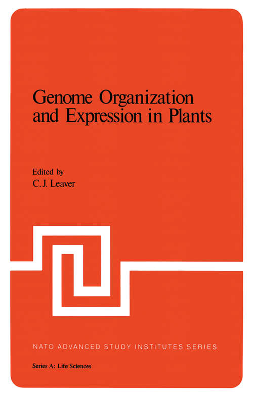 Book cover of Genome Organization and Expression in Plants (1980) (Nato ASI Subseries A: #29)