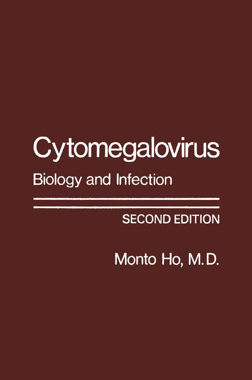 Book cover of Cytomegalovirus: Biology and Infection (1991)