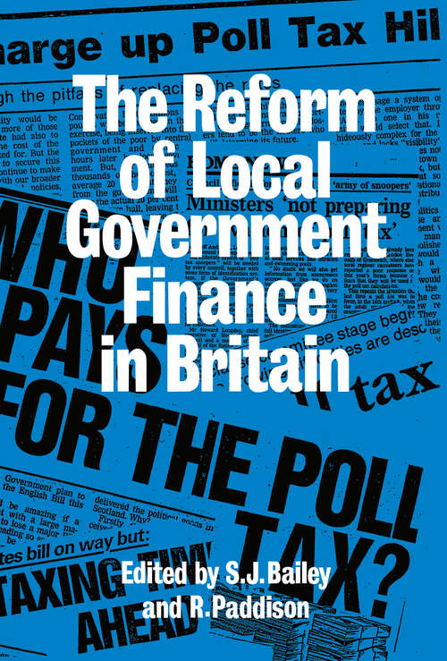 Book cover of Reform Of Local Govt Finance