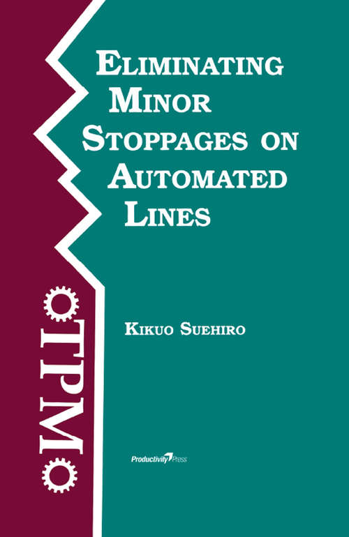 Book cover of Eliminating Minor Stoppages on Automated Lines