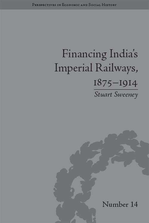 Book cover of Financing India's Imperial Railways, 1875–1914 (Perspectives in Economic and Social History)