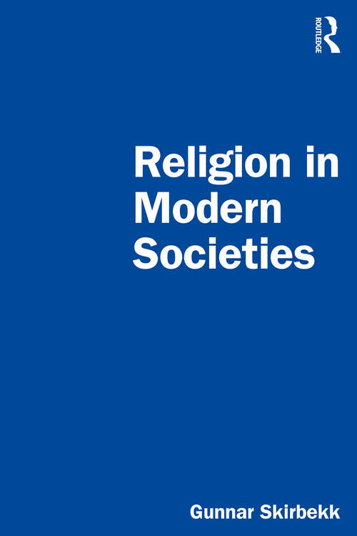 Book cover of Religion in Modern Societies