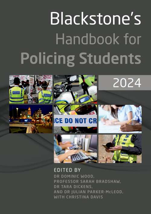 Book cover of Blackstone's Handbook for Policing Students 2024