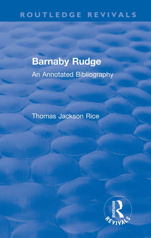 Book cover of Routledge Revivals: An Annotated Bibliography (Routledge Revivals)