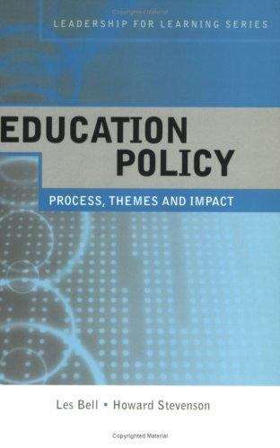 Book cover of Education Policy: Process, Themes and Impact (Leadership for Learning Series)  (PDF)