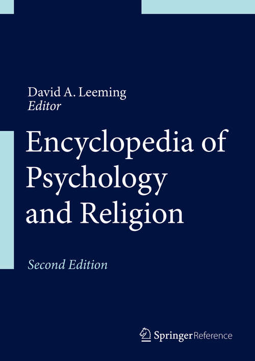 Book cover of Encyclopedia of Psychology and Religion (2nd ed. 2014)