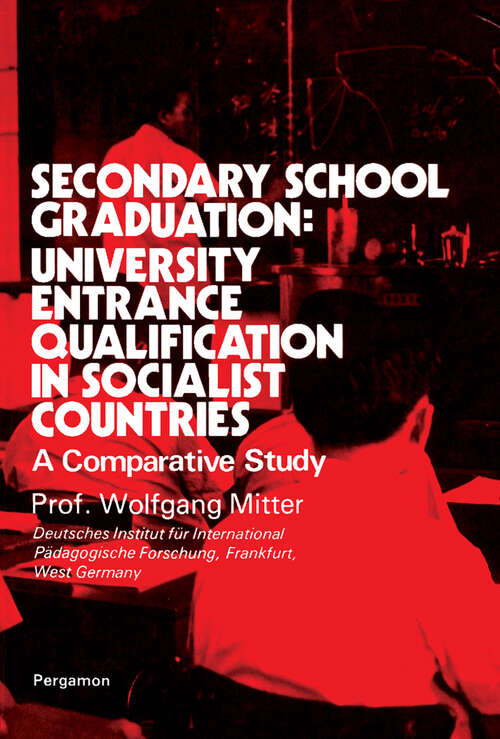 Book cover of Secondary School Graduation: A Comparative Study