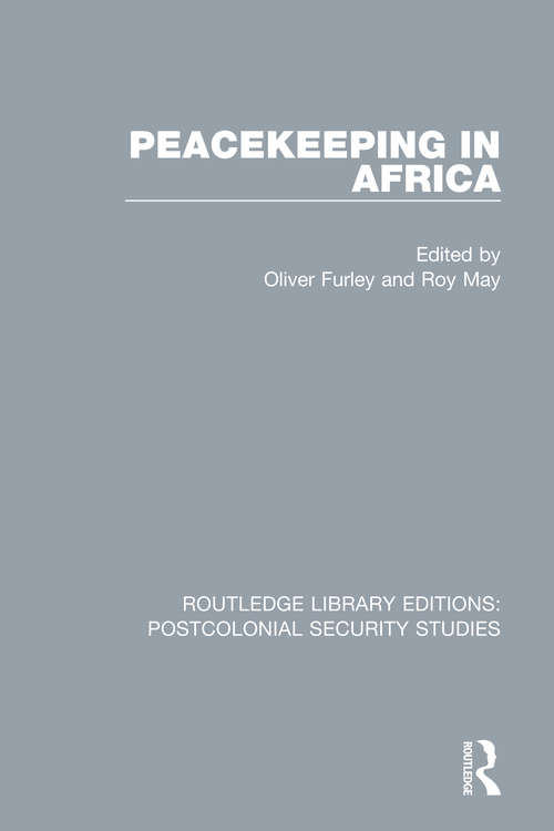 Book cover of Peacekeeping in Africa